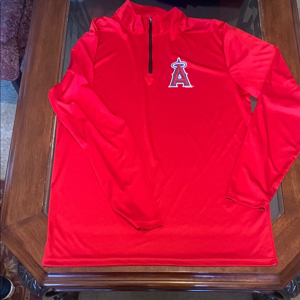 Red Angels Quarter-Zip Pullover with Logo